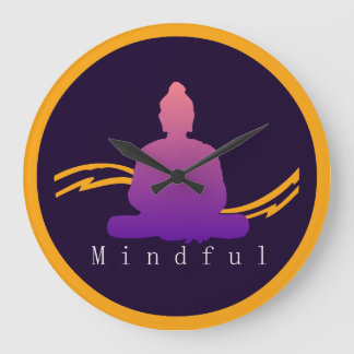 "Mindful" härlig Buddha väggklocka