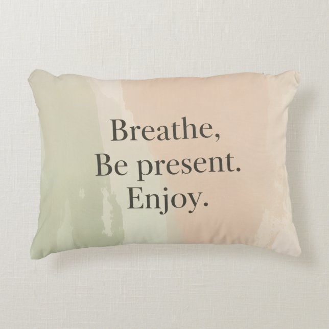 Mindful Message Accent Pillow Prydnadskudde (Framsidan)