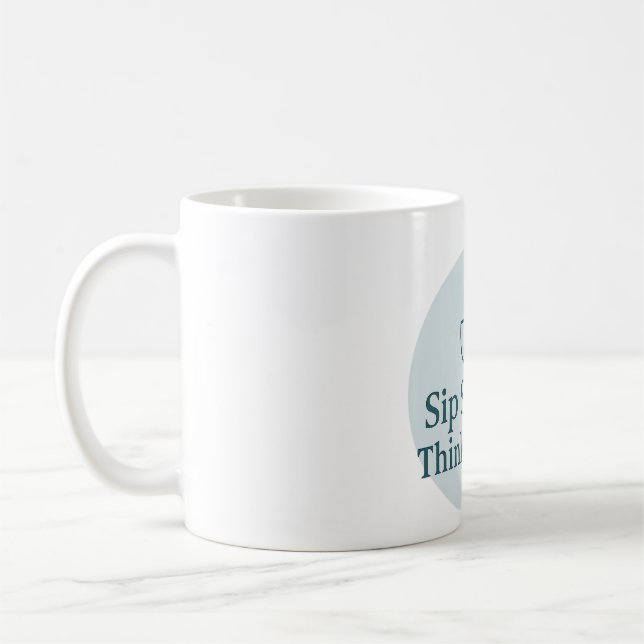 Mindful Moments Mug – Sip Slowly, Think Deeply Kaffemugg (Vänster)
