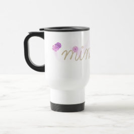 MINDFUL Rope Text With Pink Abstract Flowers Resemugg