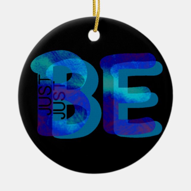 Mindfulhet-gåva är bara en nyblå 3D kan lägga till Julgransprydnad Keramik (Framsidan)