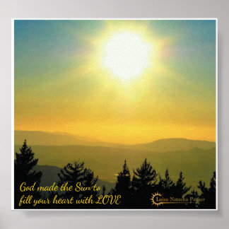 Mindfulhet Ord Art - Sol Poster