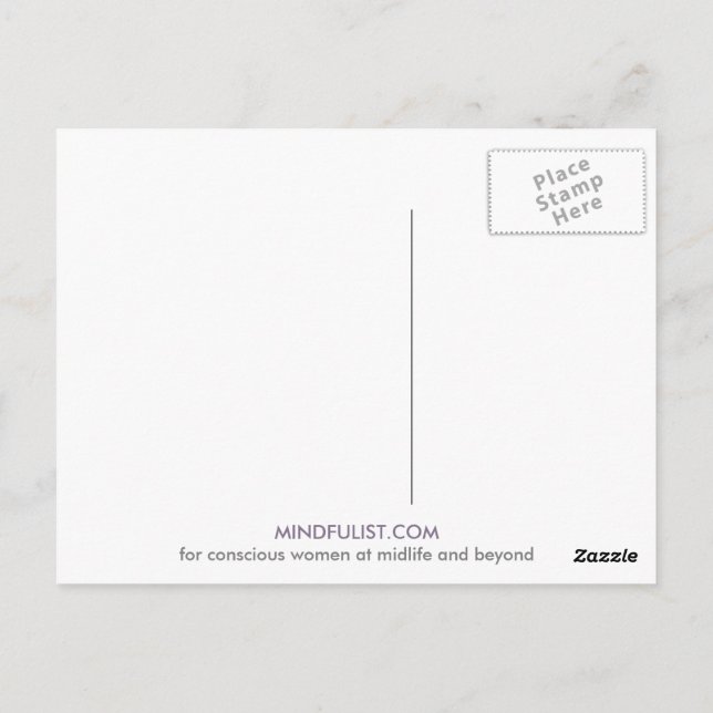Mindfulist vykort (Baksida)