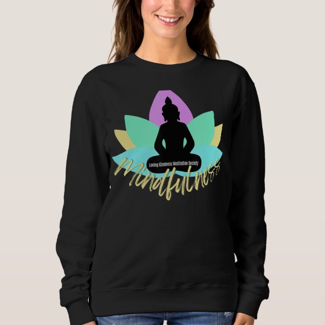Mindfulness Buddha Buddhism Spiritual Yoga Meditat T Shirt (Framsida)