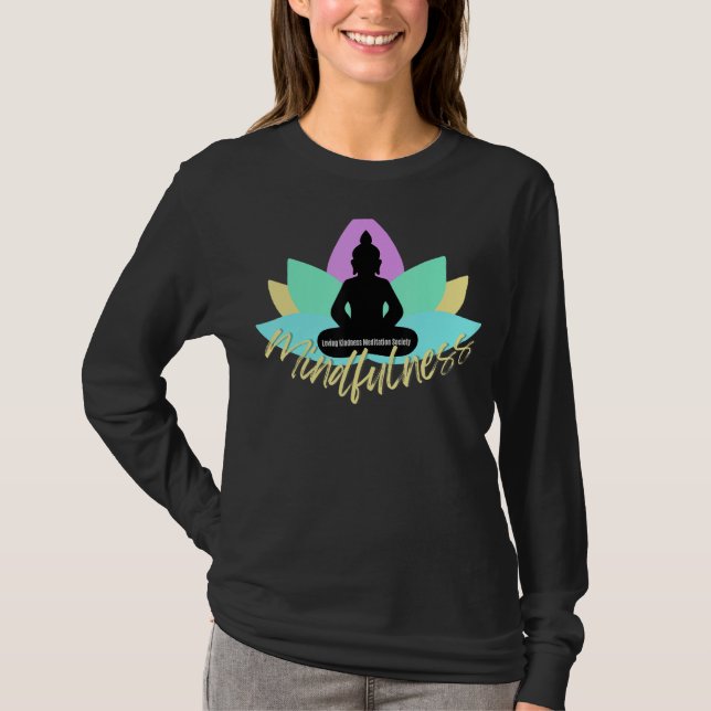 Mindfulness Buddha Buddhism Spiritual Yoga Meditat T Shirt (Framsida)