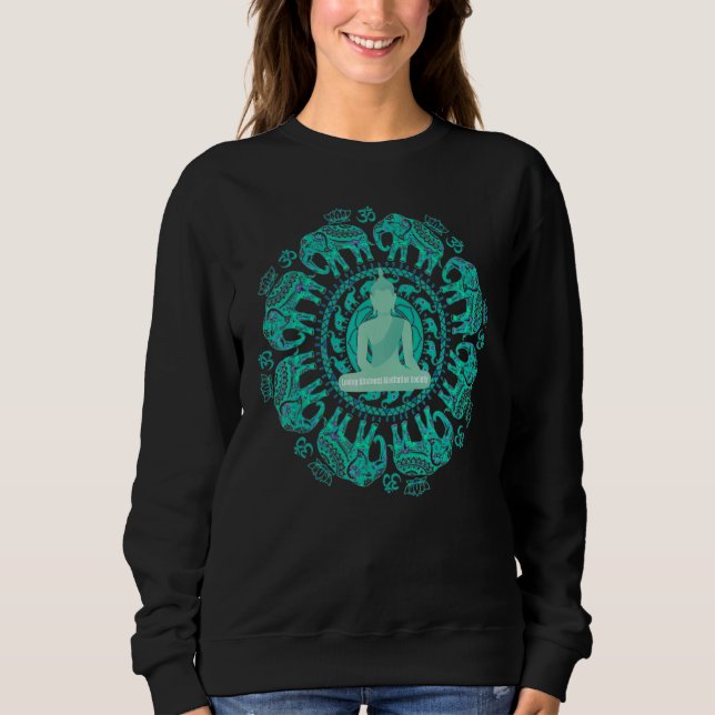 Mindfulness Buddha Buddhism Spiritual Yoga Meditat T Shirt (Framsida)