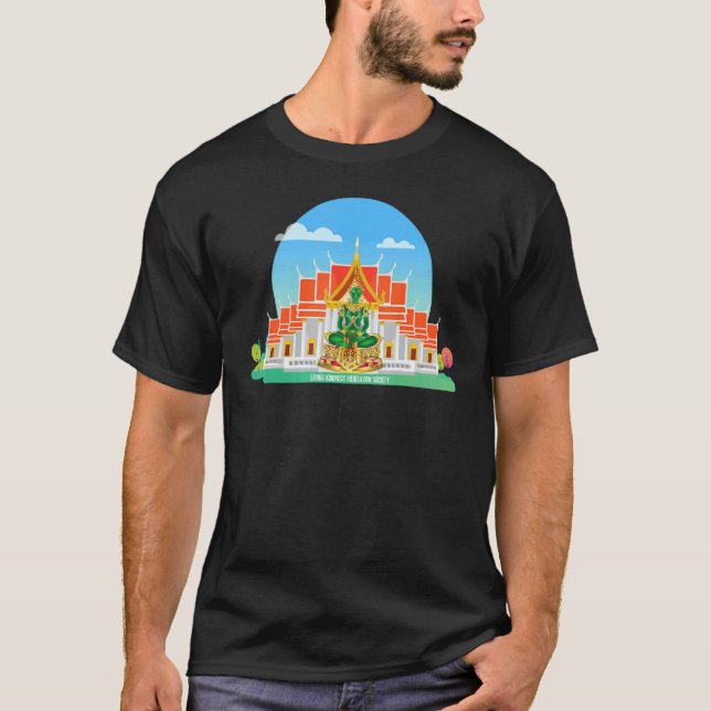 Mindfulness Buddha Buddhism Spiritual Yoga Meditat T Shirt (Framsida)