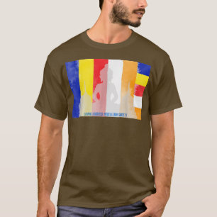Mindfulness Buddha Buddhist Flagga Andlig Yoga Me T Shirt