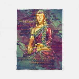 Mindfulness Buddha Fleecefilt