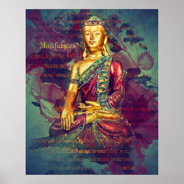 Mindfulness Buddha Poster (Framsidan)