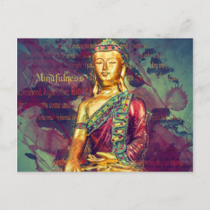 Mindfulness Buddha Vykort