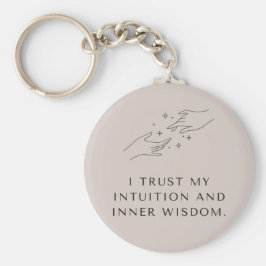 Mindfulness citerar Nyckelring "I Trust My Intuiti