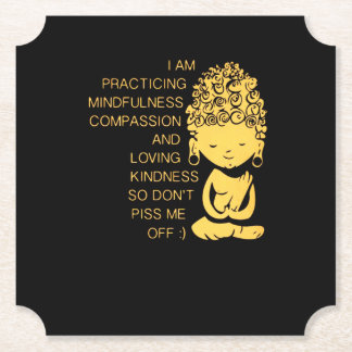Mindfulness Compassion Loving Kindness Gift Underlägg Papper