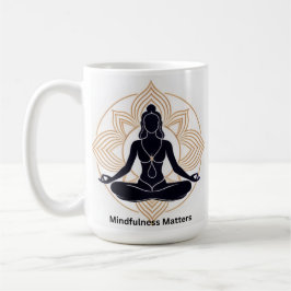 Mindfulness-frågor Kaffemugg