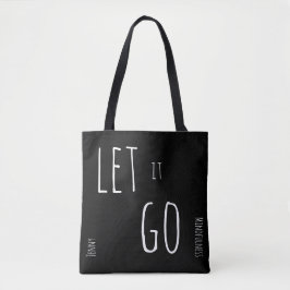 Mindfulness Gift LÅT DET BLI BREATHE Add Namn Tote Tygkasse