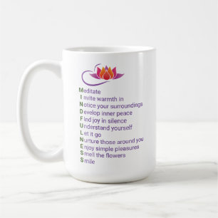 Mindfulness Gift Mugg-uttryck för varje brev Kaffemugg