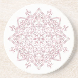 Mindfulness Mandala Design Sandstone Underlägg