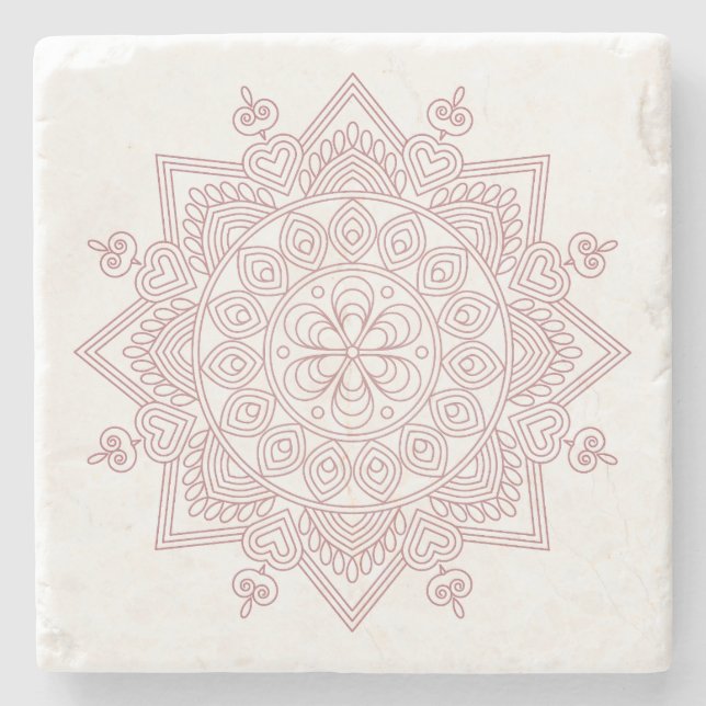 Mindfulness Mandala Design Underlägg (Framsidan)