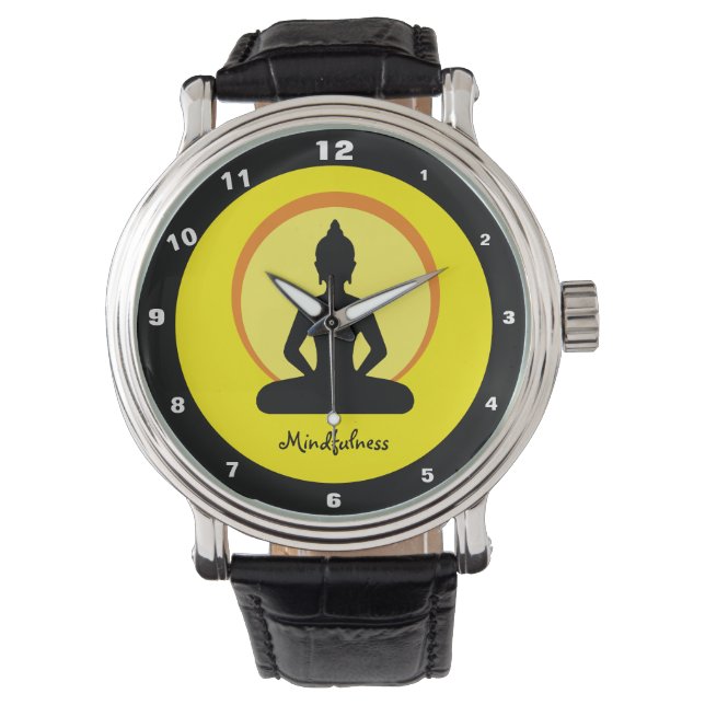 Mindfulness & Meditation Design Watch (Buddha) Armbandsur (Framsida)