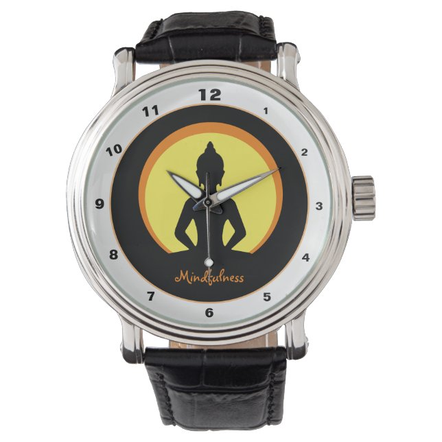 Mindfulness & Meditation Design Watch (Buddha) Armbandsur (Framsida)