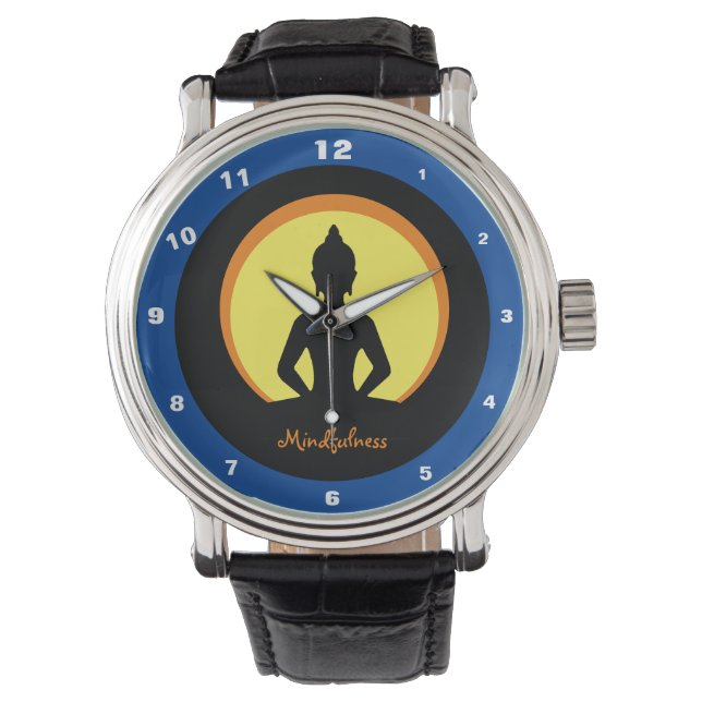 Mindfulness & Meditation Design Watch (Buddha) Armbandsur (Framsida)