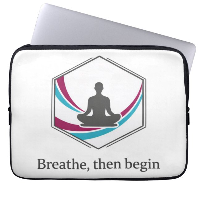 Mindfulness Meditation Quote Design Laptop Fodral (Framsidan)