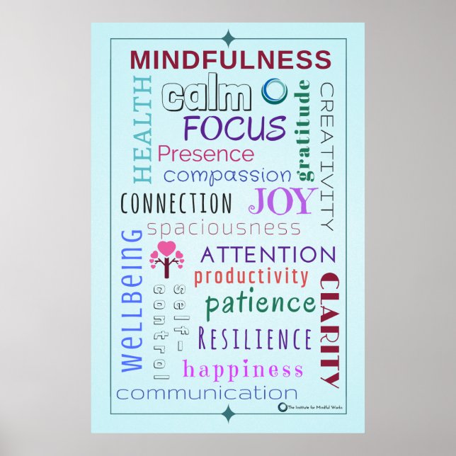 Mindfulness Ord Jumble Poster (Framsidan)
