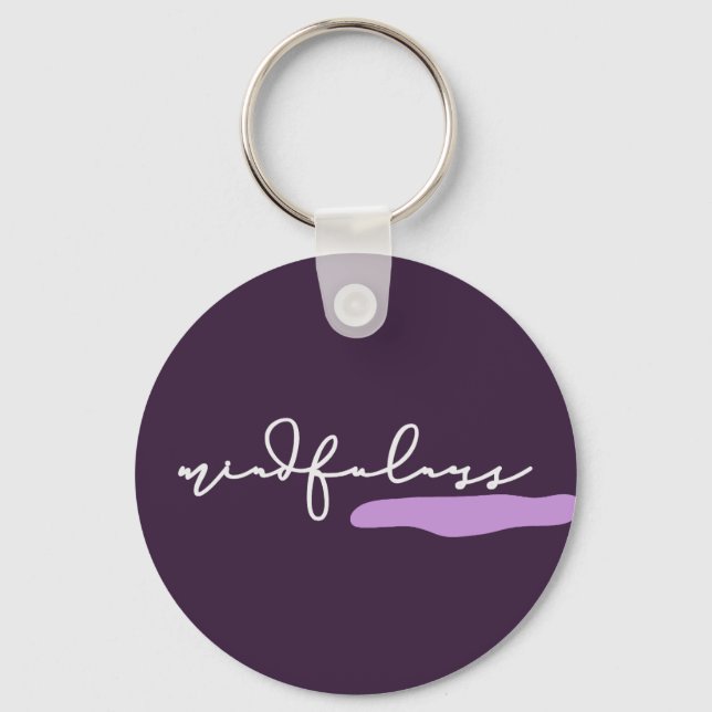 Mindfulness - Purple Key Ring Nyckelring (Framsida)
