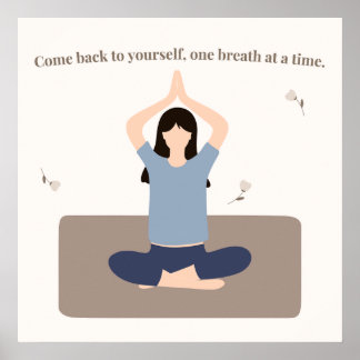 Mindfulness Yoga Väggkonst