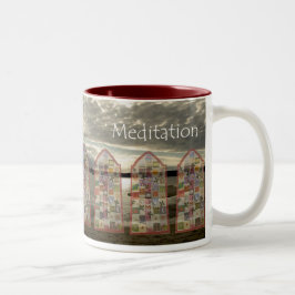 Mindfulnessmeditationmugg Två-Tonad Mugg