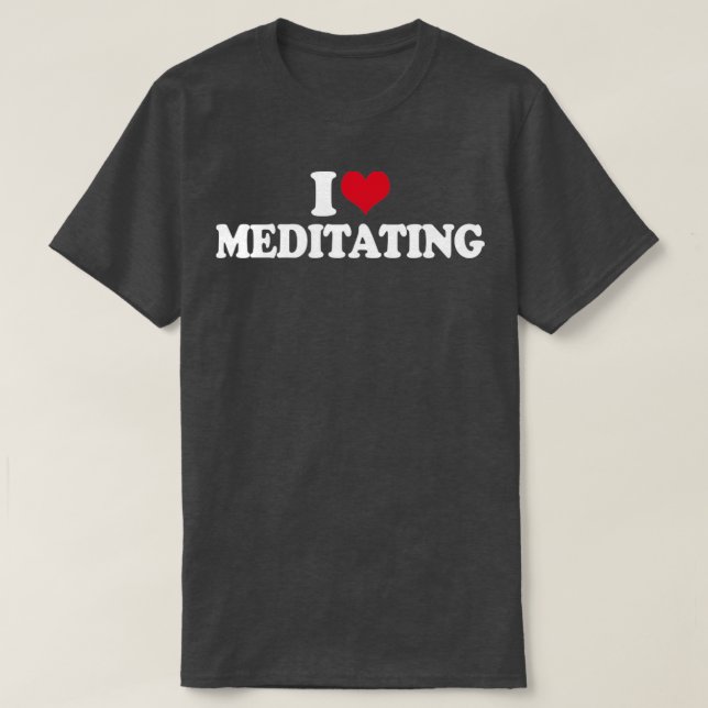 Mindhet i Kärlek Meditating Yoga T Shirt (Design framsida)