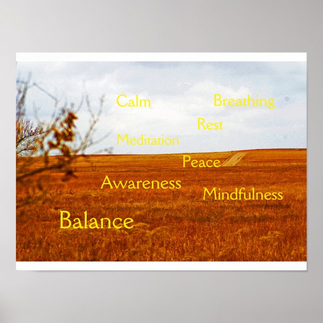 Mindhet och meditation poster V (Framsidan)