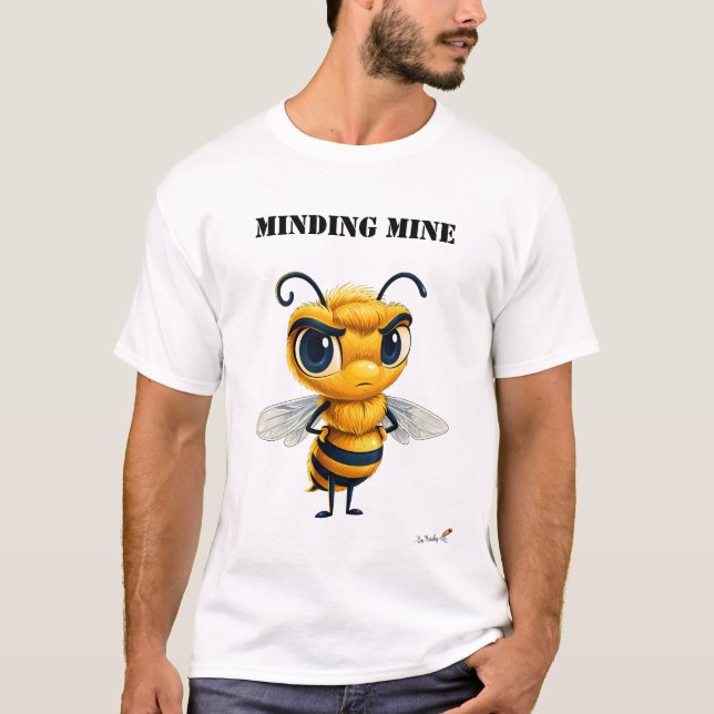 Minding Mine Rolig Bihjort T-Shirt (Framsida)