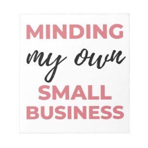 Minding My Own Small Business 2 Anteckningsblock