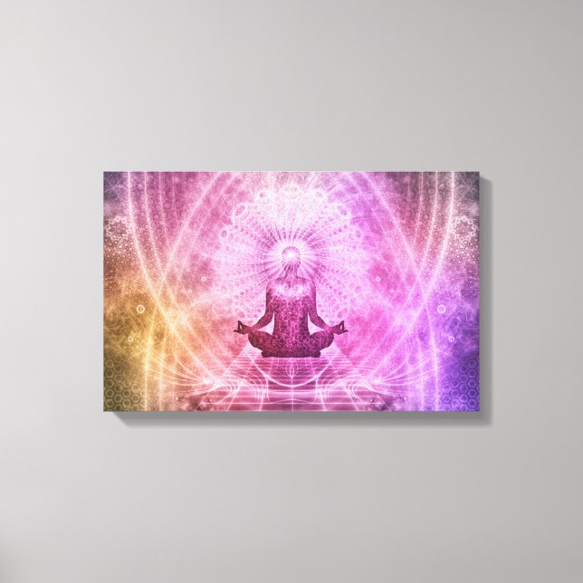 minditetsmeditation, omslaget canvas (Framsida)