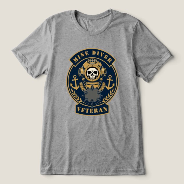 Mindivers veteran undervattensoperationer t shirt (Design Framsida)