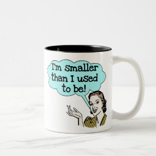 Mindre än jag brukade vara Två-Tonad mugg