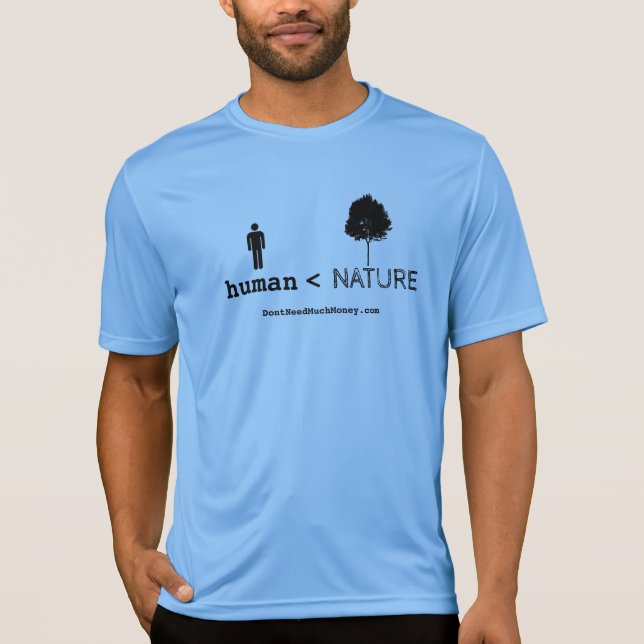 Mindre än natur t shirt (Framsida)