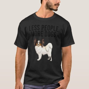 Mindre antal människor Mer Hundar Mjuk Jackat Whea T Shirt