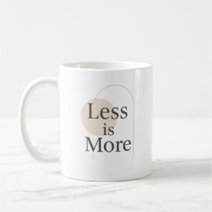 Mindre är mer - minimalistisk modern offertdesign kaffemugg