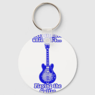 Mindre är mer om det inte spelar gitarren nyckelring
