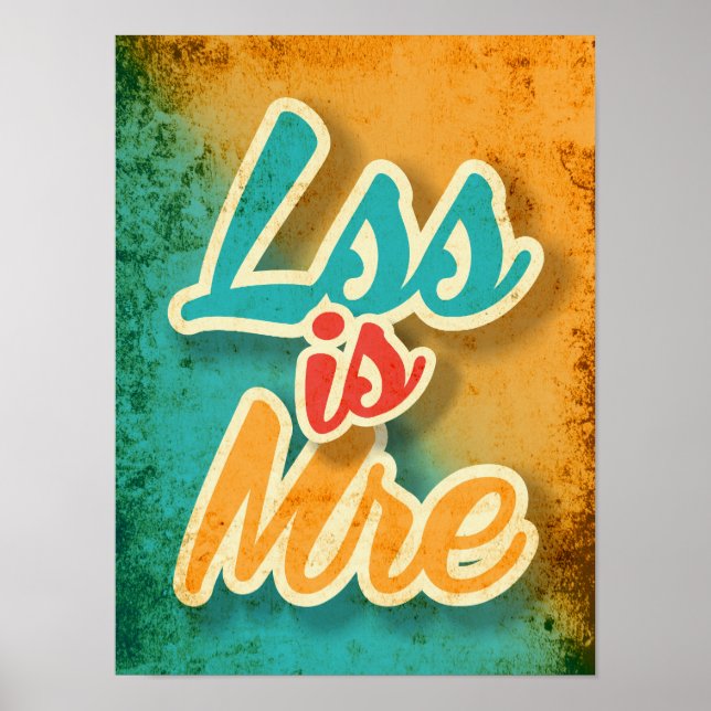 Mindre är Mer Poster (Framsidan)