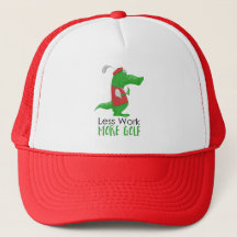 Mindre arbete mer Golf Funny Golfing Gator