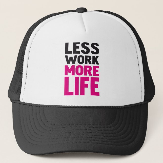 Mindre arbete mer liv keps (Framsida)