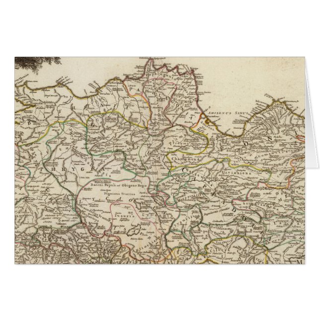 Mindre Asien 2 Hälsningskort (Framsidan Horizontal)