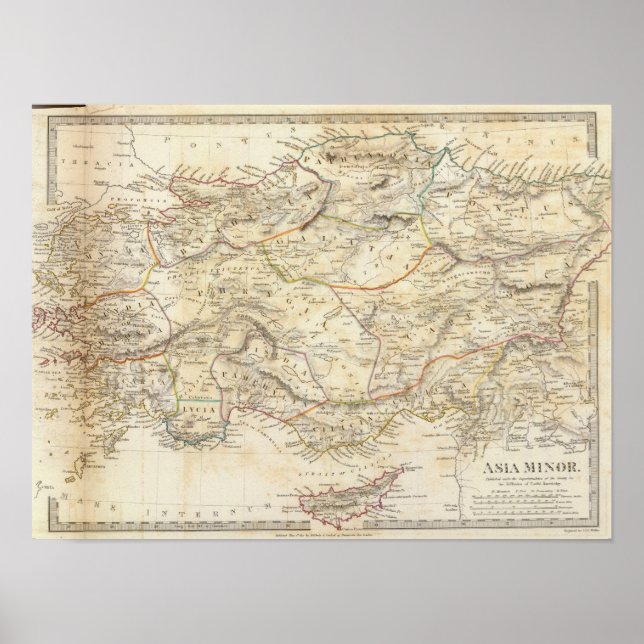 Mindre Asien-gammal Poster (Framsidan)