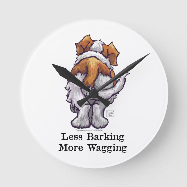 Mindre barkning, mer vaghet rund klocka (Framsida)