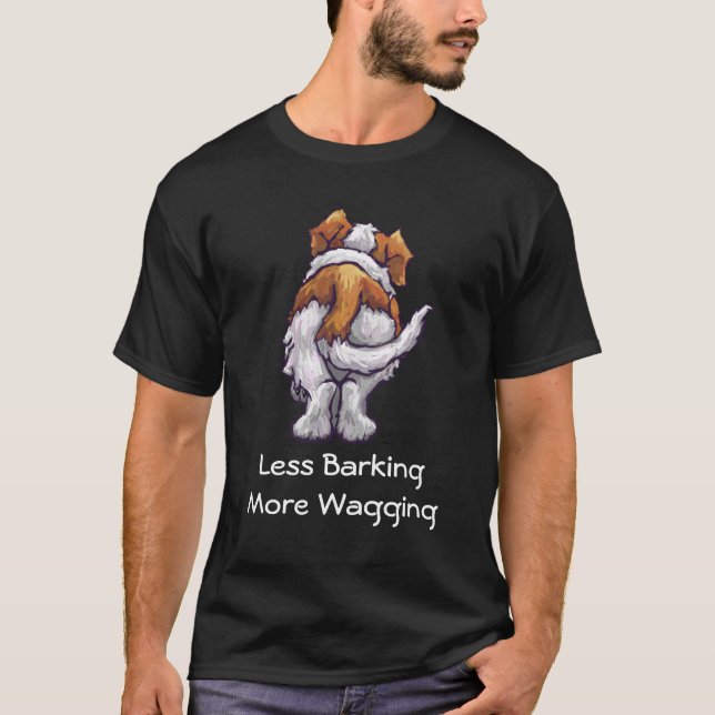 Mindre barkning, mer vaghet t shirt (Framsida)