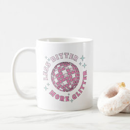 Mindre bitter mer Glitter Cute Retro Kaffemugg