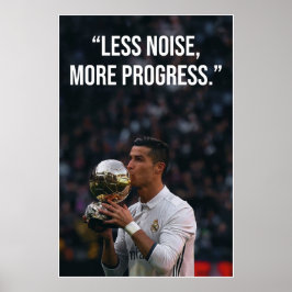 Mindre Buller Mer Framsteg Motivationsaffisch Poster